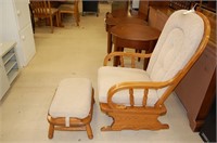 Padded Glidder With Stool