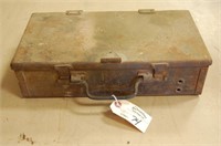 Old Metal Tool Box With Various Tools