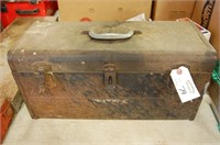 Old Metal Tool Box with Various Plumbing Items