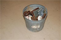 Bucket of Vintage Door Hardware