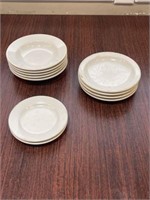 11 Small Serving Plates Mixed Sizes
