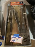 New Stainless Steel Grill Set & Holder