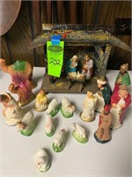 Nativity Scene - some pieces damaged (see pics)