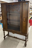 Vintage China Cabinet (42"W 15"D x 63"H)