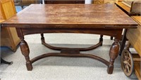 Vintage Dining Table w/Slide-out Leaves (54" to