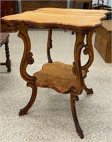 Vintage Parlour Table (23"W x 23"D x 30"H).