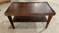 Wood coffee table (32"W x 17"D x 18"H), *LYR