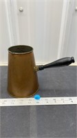 Vintage copper vessel with handle