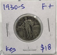 1930-S Standing Liberty Silver Quarter coin
