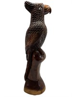 Wood Carved Parrot