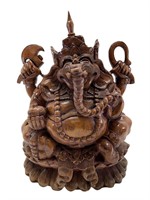 Wood Carved Lord Ganesha