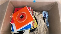 Box of 33 and 78rpm Records