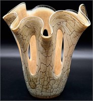 Vintage Makora Krosno Art Glass Vase