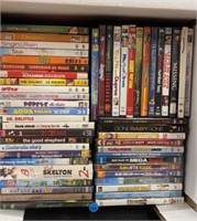 Box of assorted DVD movies