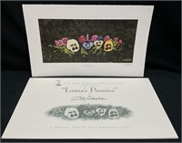 Bob Timberlake Luna's Pansies Art Signed