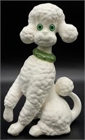 Vintage Hand Made Ceramic Poodle