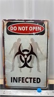 Decorative tin sign (8" x 12") - Biohazard