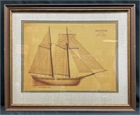 S/N James Disbro Privateer Ship Print