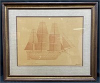 S/N James Disbro Pennsylvania Ship Print