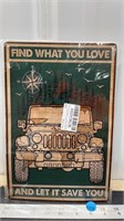 Decorative tin sign (8" x 12") - Find What You