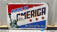 Decorative tin sign (8" x 12") - America!