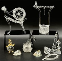 Asst Hand Blown Glass / Crystal Sculptures