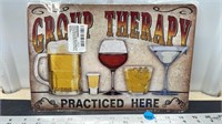 Decorative tin sign (8" x 12") - Group Therapy