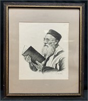 Maurice Van Felix Rabbi Lithograph