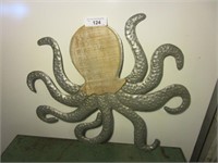 Wood and Metal Octopus Decor