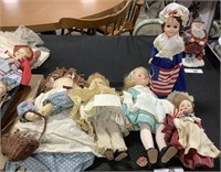 Betsy Ross, Cloth & Rubber Face Dolls.