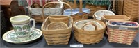 Longaberger Baskets, Pottery Mug & Saucer.