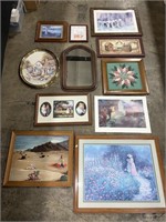 Assorted Paintings & Wall Decor.