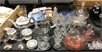 Three Trays Assortment Glassware.