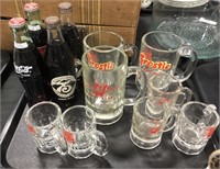 Advertising Root Beer Glass Mugs.