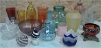 Lot of 18 Asstd Vases, Bowls etc