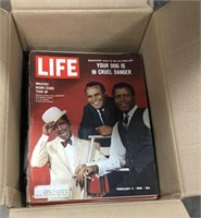 Box Filled With Life Magazines.