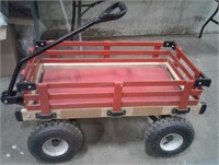 Wood Childrens Wagon 17" x 32" x 19"