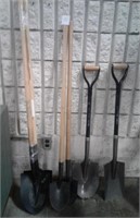 Lot of 6 Asstd Shovels