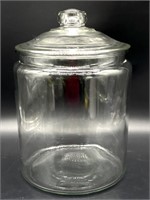Large Glass Lidded Jar 13”