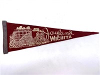 Vintage Joyland Wichita Pennant 17”