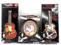 (3) Elvis Musical Christmas Ornaments