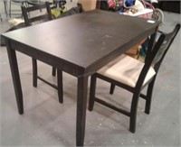 Wood Kitchen Table w. 2 Chairs 47" x 29"