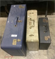 3 Vintage Suitcases.