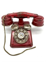 Vintage Tin Toy Telephone 8” x 5.5” - Voice Phone