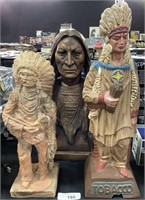 3 Native American Figures.