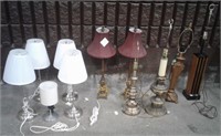 11 Table Lamps & 7 Shades