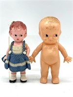 (2) Vintage Celluloid/Plastic Dolls -