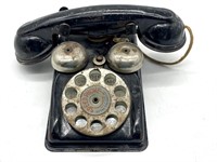 Vintage Tin Toy Rotary Telephone - Speedphone