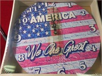 12" We Are Great Clock NEW