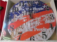 12" By The People Clock NEW